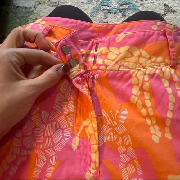 Lilly Pulitzer Pink Giraffic Park Pants – Size 4 - Picture 6 of 7